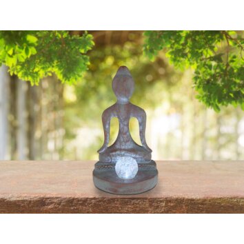 lampe solaire Gobo BUDDHA LED Blanc, 1 lumière