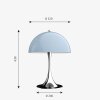 Lampe de table Louis Poulsen Panthella 320 Chrome, 1 lumière