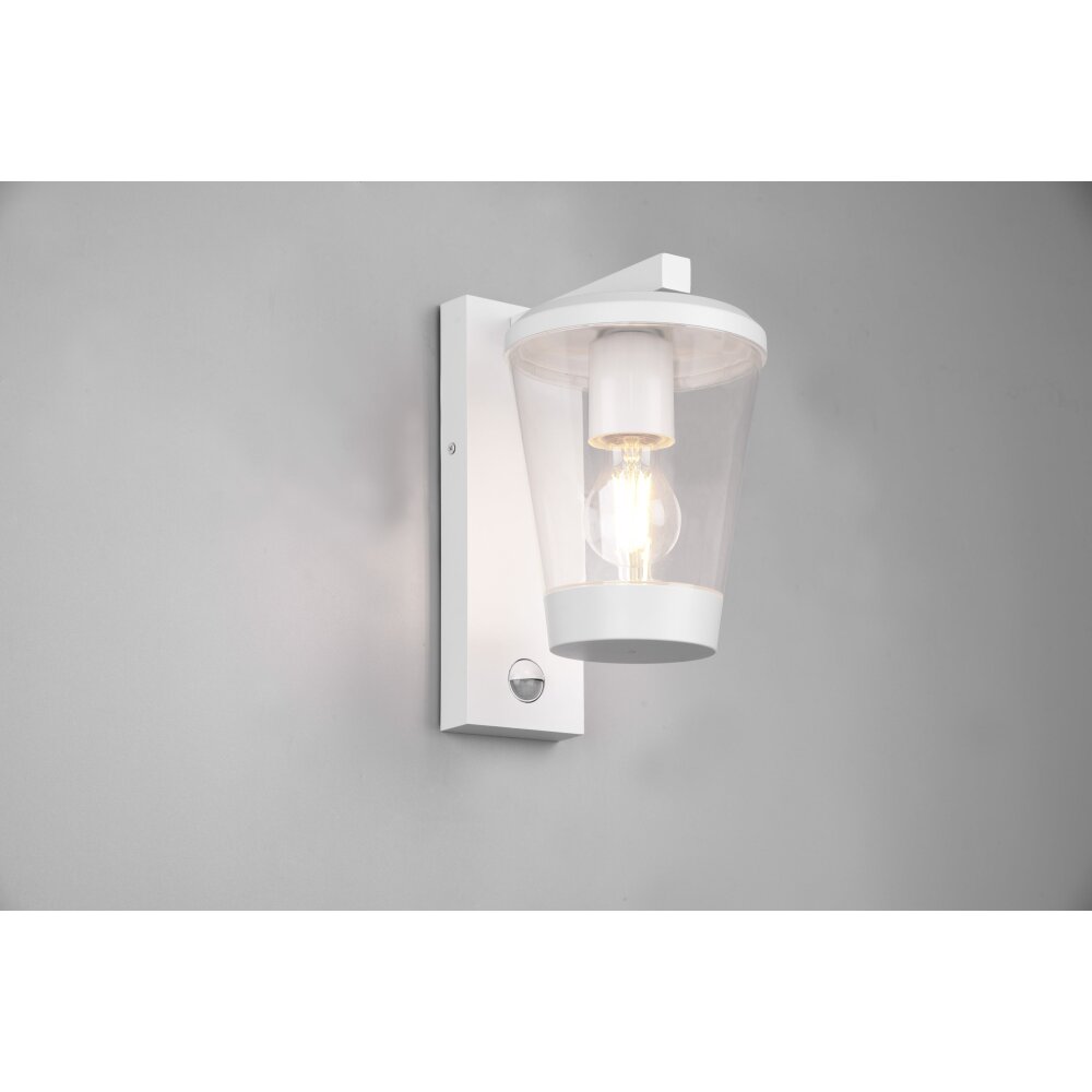 Applique murale d'extérieur Trio Cavado Blanc, 1 lumière, Détecteur de mouvement main product photo