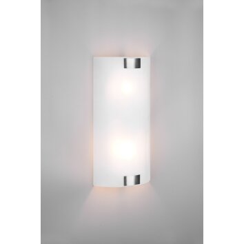 Applique murale Trio Pura Nickel mat, 2 lumières