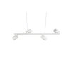 Suspension Trio MARLEY Blanc, 4 lumières