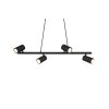 Suspension Trio MARLEY Noir, 4 lumières