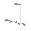 Suspension Trio MARLEY Nickel mat, 6 lumières