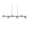 Suspension Trio MARLEY Nickel mat, 6 lumières