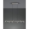 Suspension Trio MARLEY Nickel mat, 6 lumières