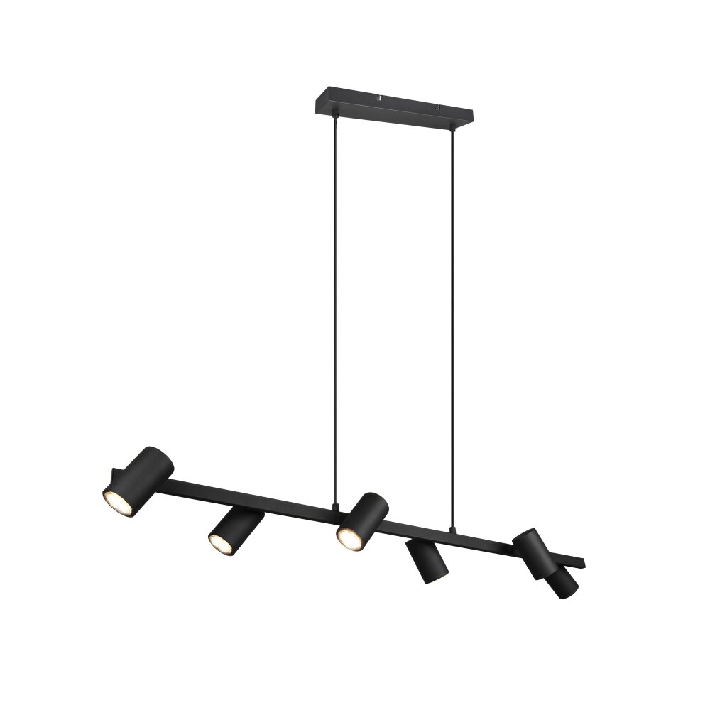 Suspension Trio MARLEY Noir, 6 lumières main product photo