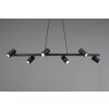 Suspension Trio MARLEY Noir, 6 lumières