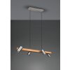 Suspension Trio MARLEY Écru, Nickel mat, 4 lumières