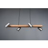Suspension Trio MARLEY Écru, Nickel mat, 4 lumières