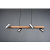 Suspension Trio MARLEY Écru, Nickel mat, 4 lumières