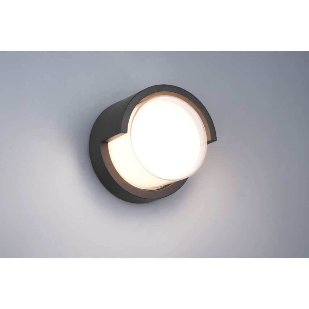 Applique murale d'extérieur Reality Puno LED Noir, 1 lumière main product photo