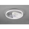 Ventilateur de plafond Reality Borgholm LED Blanc, 1 lumière, Télécommandes