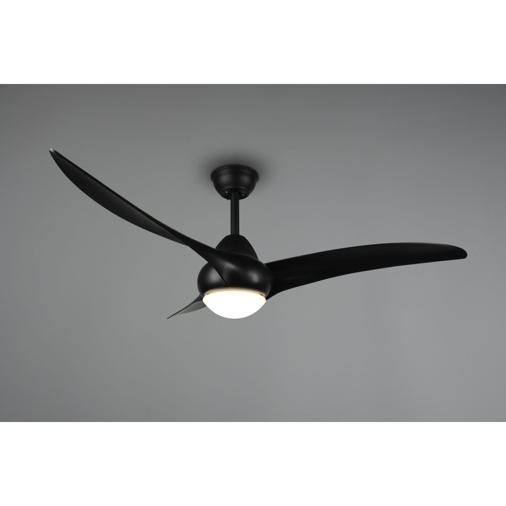 Ventilateur de plafond Reality Alesund LED Noir, 1 lumière, Télécommandes main product photo