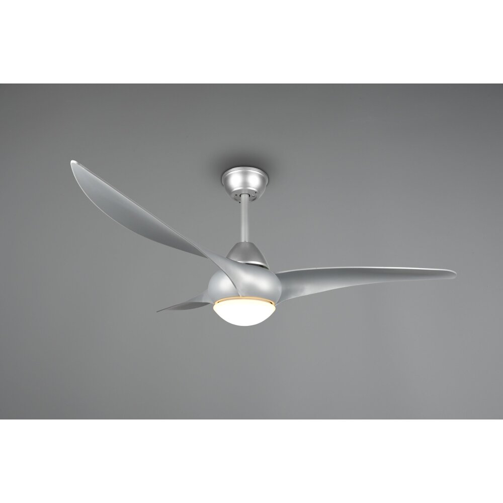 Ventilateur de plafond Reality Alesund LED Titane, 1 lumière, Télécommandes main product photo