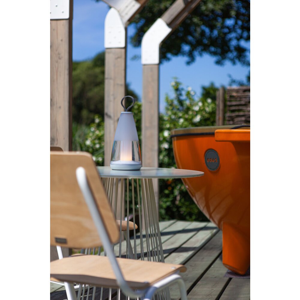 Lampe de table Lutec PEPPER LED Blanc, 1 lumière, Changeur de couleurs main product photo