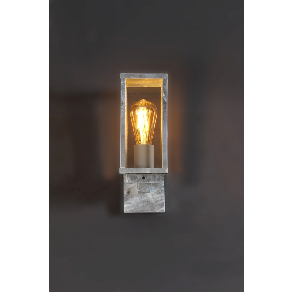 Applique murale d'extérieur Lutec KARO Zingué, 1 lumière main product photo