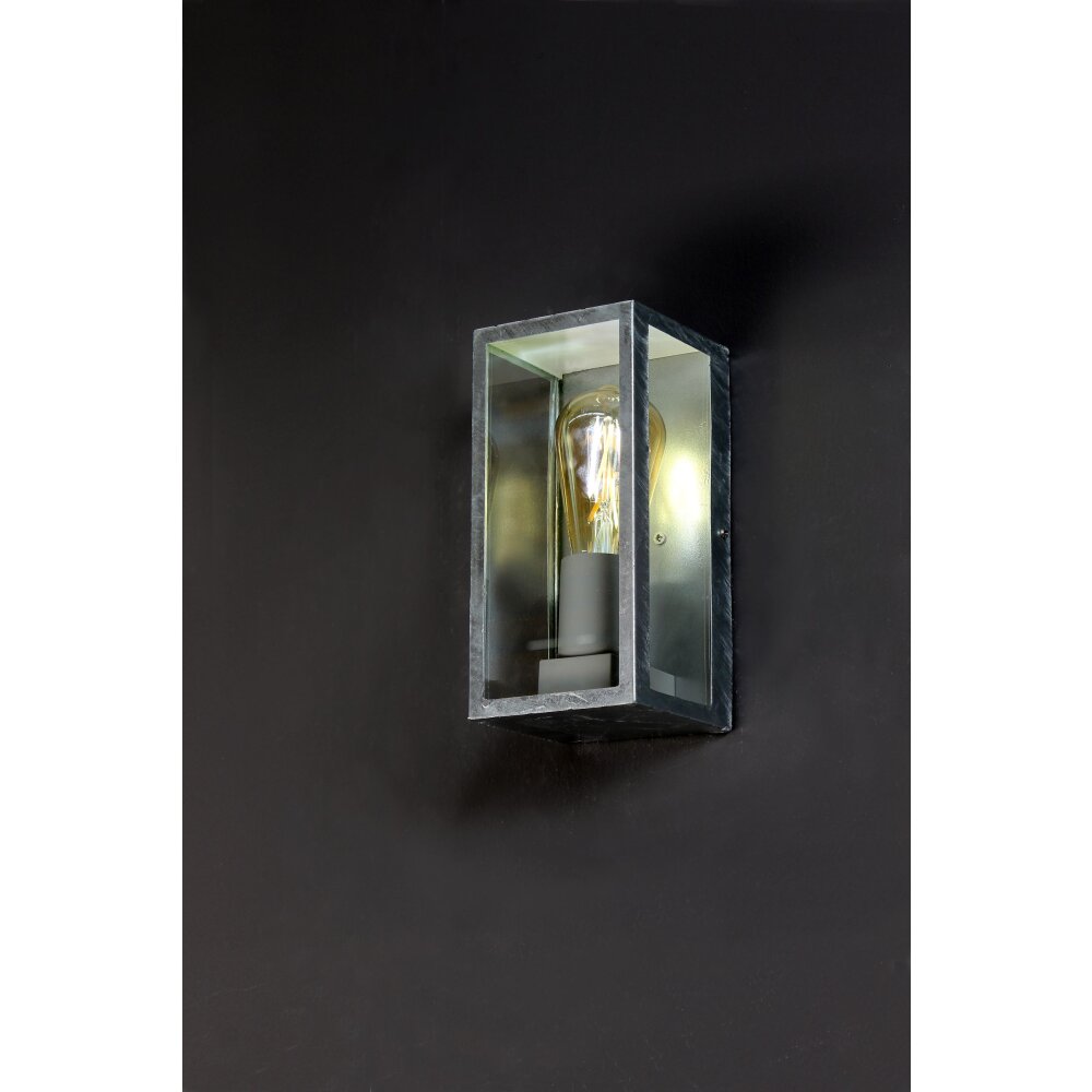 Applique murale d'extérieur Lutec KARO Zingué, 1 lumière main product photo