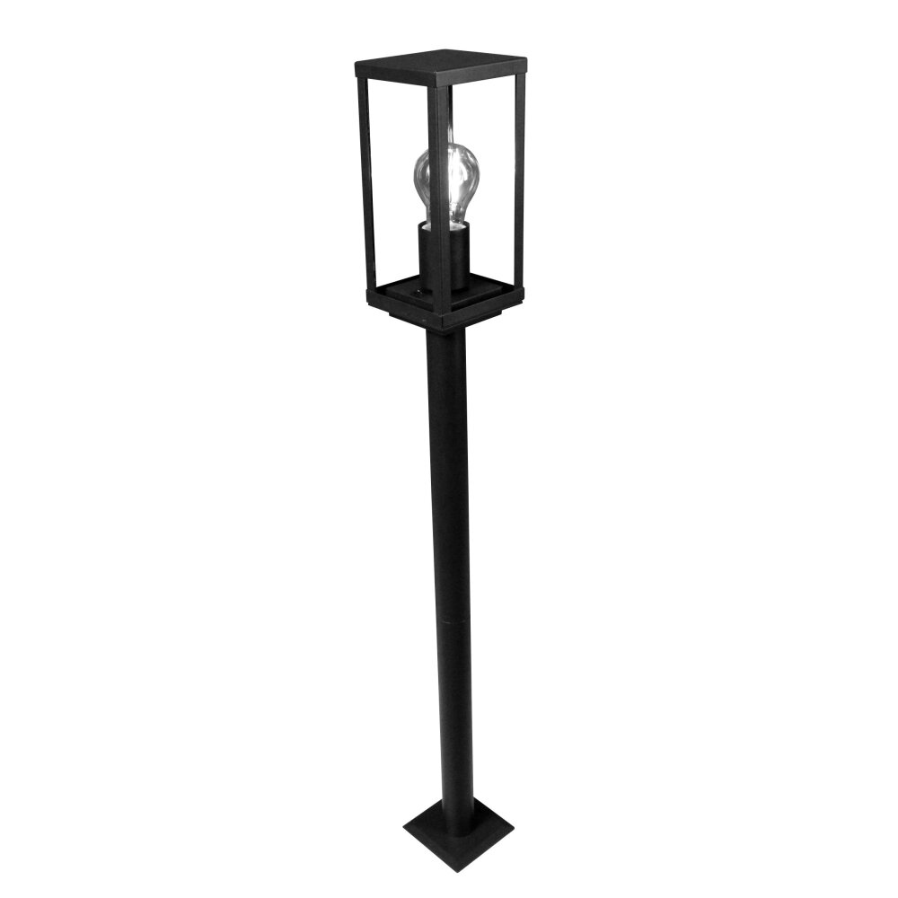 Borne lumineuse Lutec KARO Noir, 1 lumière main product photo