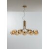Suspension Luce Design NEPTUN Laiton, 9 lumières