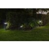 Borne lumineuse Lutec KARLO LED Noir, 1 lumière, Détecteur de mouvement, Changeur de couleurs