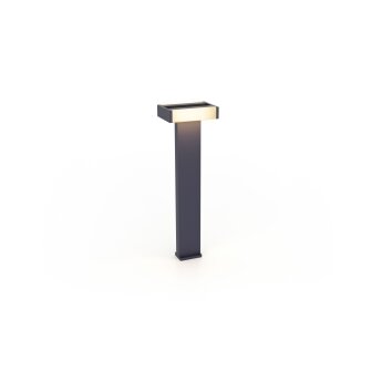 Borne lumineuse Lutec CONROY LED Anthracite, 1 lumière