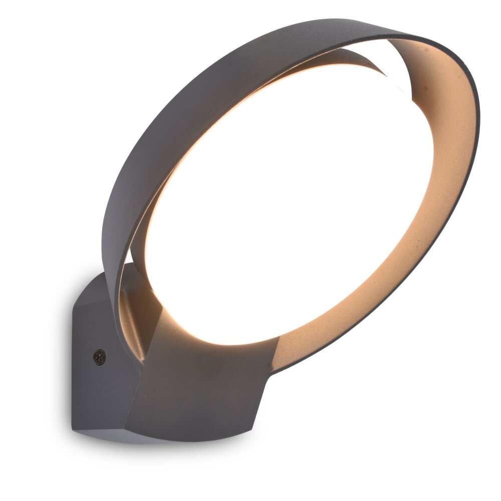 Applique murale d'extérieur Lutec POLO LED Anthracite, 1 lumière main product photo