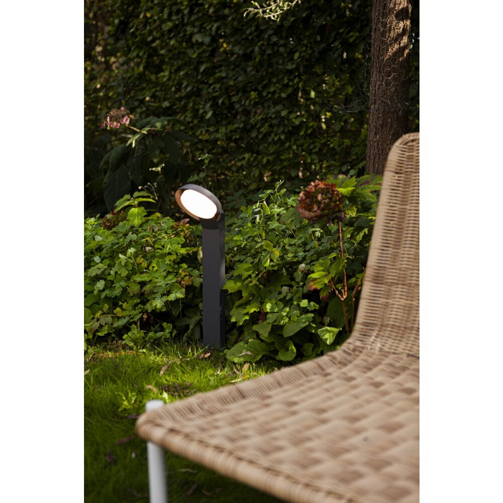 Borne lumineuse Lutec POLO LED Anthracite, 1 lumière main product photo