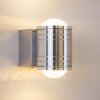 Lampe de salle de bain Florenz LED Aluminium, 2 lumières