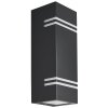 Applique murale d'extérieur Lutec STRIPES LED Noir, 2 lumières
