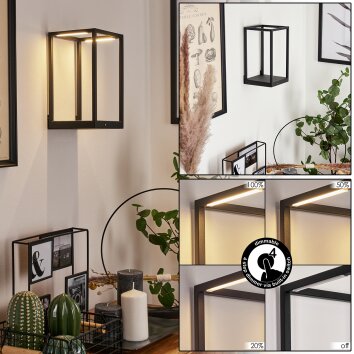 Applique murale Ranquille LED Noir, Blanc, 2 lumières Applique murale Ranquille LED Noir, Blanc, 2 lumières