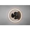 Ventilateur de plafond Reality Borgholm LED Or, Noir, 1 lumière, Télécommandes