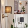 Applique murale Tise Anthracite, Blanc, 1 lumière
