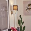 Applique murale Tise Anthracite, Blanc, 1 lumière