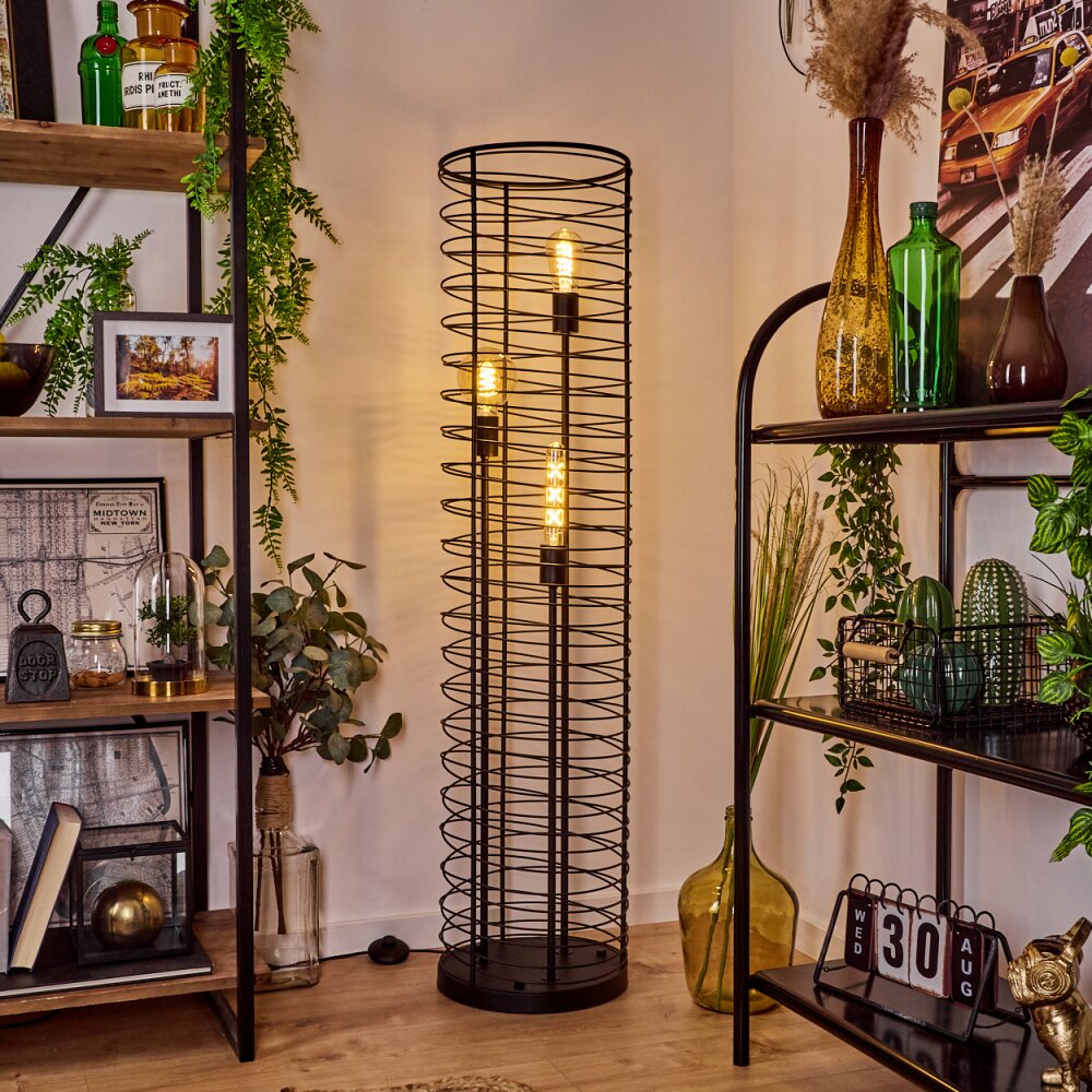 Lampadaire Tobuna Noir, 3 lumières main product photo