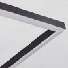 Plafonnier Deadwood LED Noir, Blanc, 6 lumières