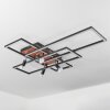 Plafonnier Deadwood LED Noir, Blanc, 6 lumières