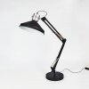 Lampe de table Chara Noir, Argenté, 1 lumière