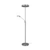 Lampadaire Trio Franklin LED Nickel mat, 2 lumières