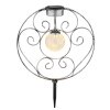 lampe solaire Globo LED Argent Oxydé, 1 lumière