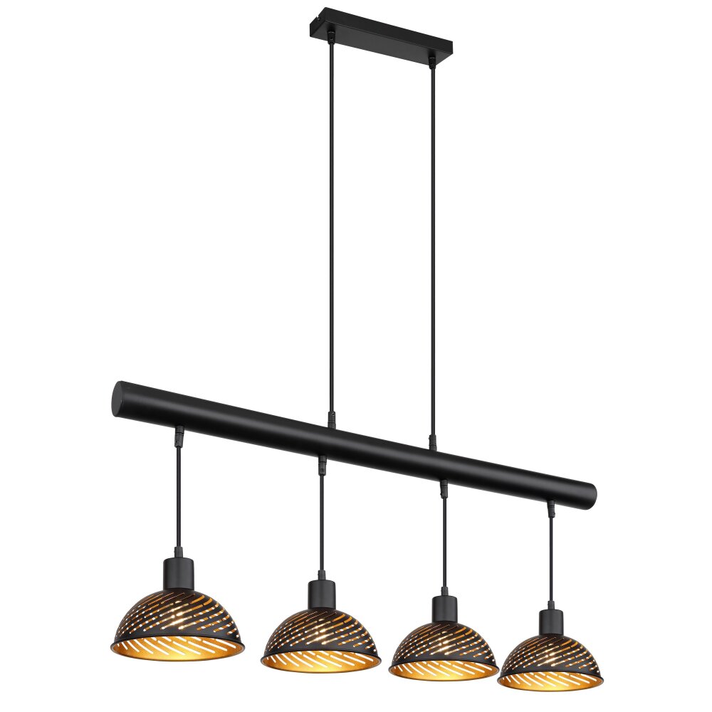 Suspension Globo LENNA Noir, 4 lumières main product photo