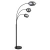 Lampadaire Globo BLACKY Fumé, 3 lumières