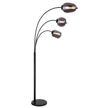 Lampadaire Globo BLACKY Fumé, 3 lumières