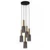 Suspension Lucide CORALIE Noir, 5 lumières