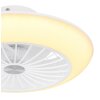 Ventilateur de plafond Globo LAFFEE LED Blanc, 1 lumière