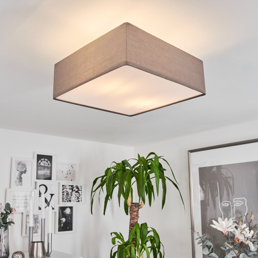Plafonnier Taboga Nickel mat, 2 lumières main product photo