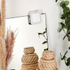 lampe miroir Morges LED Chrome, Blanc, 1 lumière