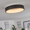 Plafonnier Playas LED Noir, Blanc, 1 lumière