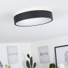 Plafonnier Playas LED Noir, Blanc, 1 lumière