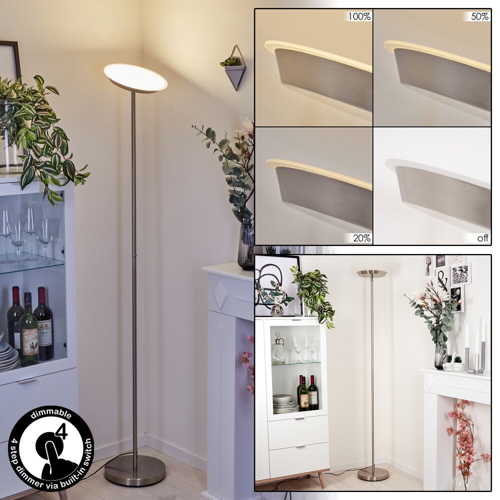 Lampadaire Mjoelby LED Nickel mat, 1 lumière main product photo