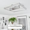 Plafonnier Rauma LED Nickel mat, 1 lumière